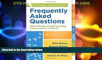 Big Deals  Concise Answers to Frequently Asked Questions About Professional Learning Communities