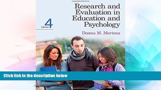 Big Deals  Research and Evaluation in Education and Psychology: Integrating Diversity With