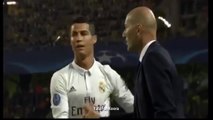 Cristiano Ronaldo celebration with Zinedine Zidane