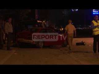 Report TV - Djali i ish-deputetit aksidenton për vdekje policin. 2 plagosen