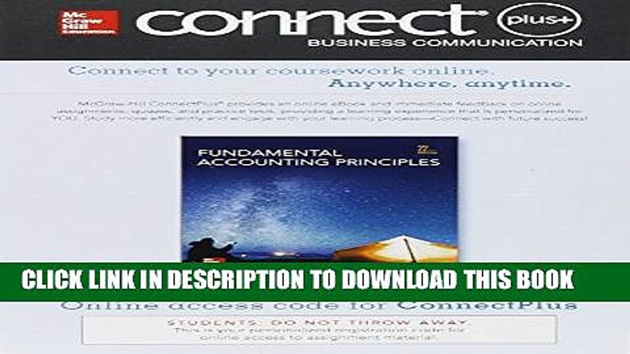 [Read PDF] Connect 2-Semester Access Card for Fundamental Accounting Principles Ebook Online