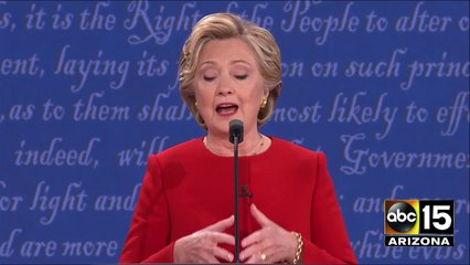 Clinton throws the FIRST PUNCH - 2016 Presidential Debate - Donald Trump vs. Hillary Clinton