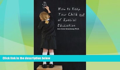 Big Deals  How to Keep Your Child Out of Special Education  Best Seller Books Most Wanted