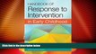 Big Deals  Handbook of Response to Intervention in Early Childhood  Best Seller Books Most Wanted