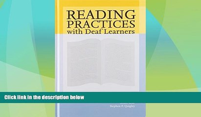 Big Deals  Reading Practices for Deaf Learners  Best Seller Books Best Seller