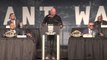 Champs Eddie Alvarez and Conor McGregor verbally spar at the UFC 205 press conference in Madison Square Garden
