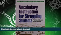 READ  Vocabulary Instruction for Struggling Students (What Works for Special-Needs Learners)  GET