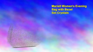 Mariell Women's Evening Bag with Bezel Set Crystals