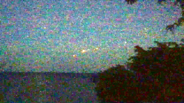 5 floating orbs over Lake Michigan above Evanston IL, US,26.09.2016.