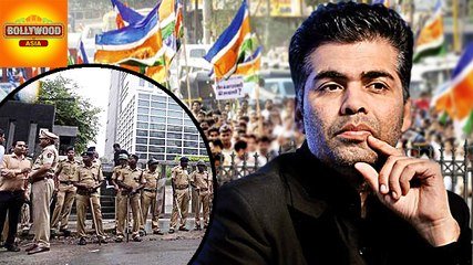 MNS Protest Outside Of Karan Johar's House | Bollywood Asia