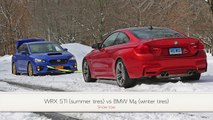 WRX STI vs BMW M4 snow