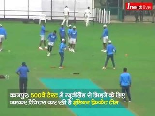 Indian team gears up for historic match against New Zealand in 500th Test
