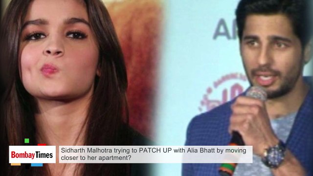 Sidharth Malhotra Trying to PATCH-UP with Alia Bhatt by Moving Closer to her Apartment ?