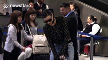 Australian Model Miranda Kerr arrives at LAX Airport