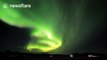 Spectacular aurora borealis observed in southern Iceland