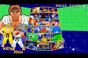 Marvel Super Heroes Vs. Street Fighter Capcom fighting games Ken & Ryu vs Omega Red & Dhalsim