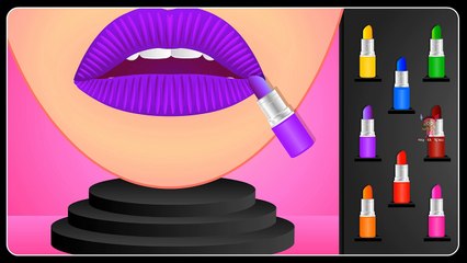 Learn Colors with Lipstick | Colours to Kids Children Toddlers Baby Play Videos NEW