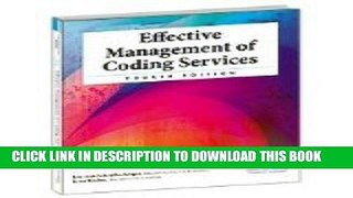 New Book Effective Managementof Coding Services