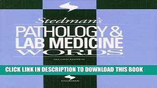 New Book Stedman s Pathology   Lab Medicine Words