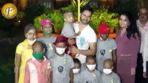 VARUN DHAWAN & AMRUTA FADNAVIS PART OF UNIQUE AWARENESS WITH CANCER PATIENTS