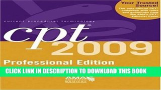 Collection Book CPT 2009 Professional Edition (Current Procedural Terminology, Professional Ed.