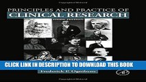 Collection Book Principles and Practice of Clinical Research, Third Edition
