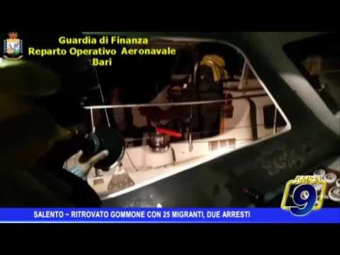 Salento | Ritrovato il gommone dei 25 migranti, due scafisti fermati