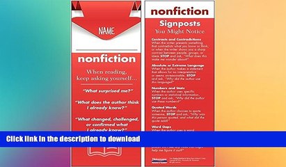 READ BOOK  Reading Nonfiction Student Bookmarks: 30-Pack FULL ONLINE