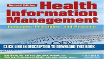 New Book Health Information Management: Concepts, Principles, and Practice, Second Edition