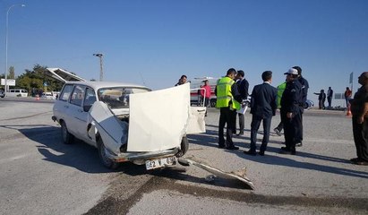 TIR otomobille çarpıştı: 1 ölü