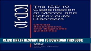 Collection Book The ICD-10 Classification of Mental and Behavioural Disorders: Clinical