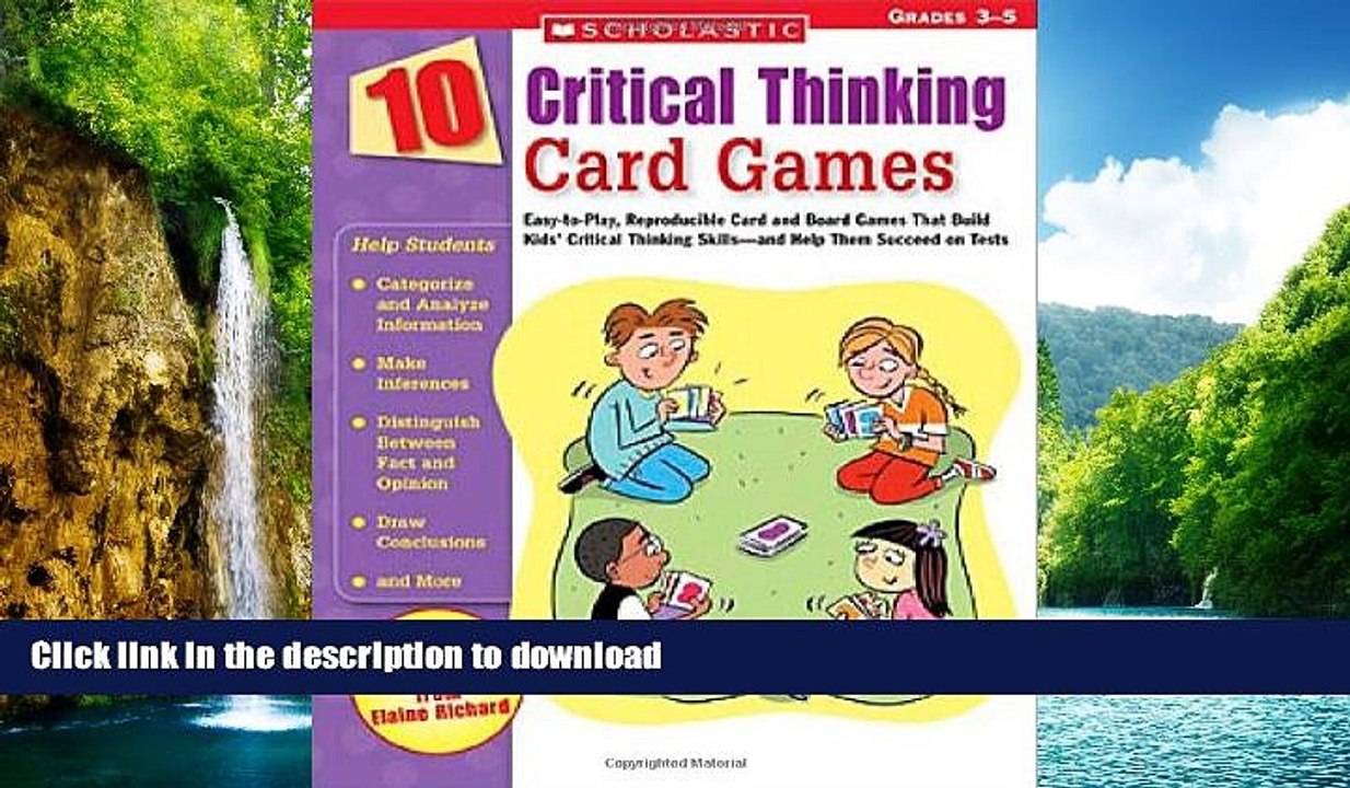 READ  10 Critical Thinking Card Games: Easy-to-Play, Reproducible Card and Board Games That Boost