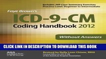 Collection Book ICD-9-CM Coding Handbook, Without Answers, 2012 Revised Edition (Brown, ICD-9-CM