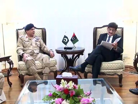 CM Sindh Syed Murad Ali Shah Meets On Major General Nasir Dilawar, DG ANF (28-Sept-2016)