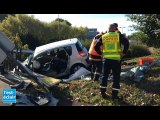 Accident au dessus de la rocade à Troyes