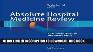 Collection Book Absolute Hospital Medicine Review: An Intensive Question   Answer Guide