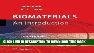 New Book Biomaterials: An Introduction