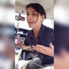 Bangladeshi girl dance on Mery Rashke qamar nusrat fateh ali khan's song in car 2016