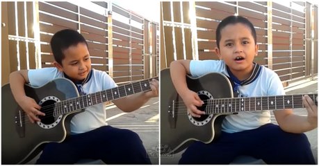 Menino de 7 anos faz cover acústico de "Nothing Else Matters" e impressiona para a sua idade...