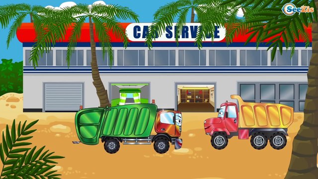 Dessins animés - Voiture de course! Patrouille - Voiture de police et Camion de pompiers