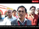 Jat agitation : Protesters block rail track near Bichpuri, Agra