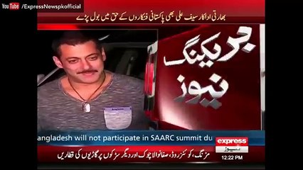 بالی وڈ خان نے پاکستانی اداکاروں کے ساتھ کھڑے ہونے کا فیصلہ کر لیا