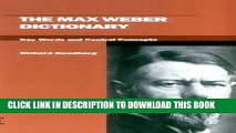 [Read PDF] The Max Weber Dictionary: Key Words and Central Concepts (Stanford Social Sciences)