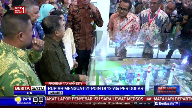 JK Sebut Penguatan Rupiah Dampak Program Tax Amnesty
