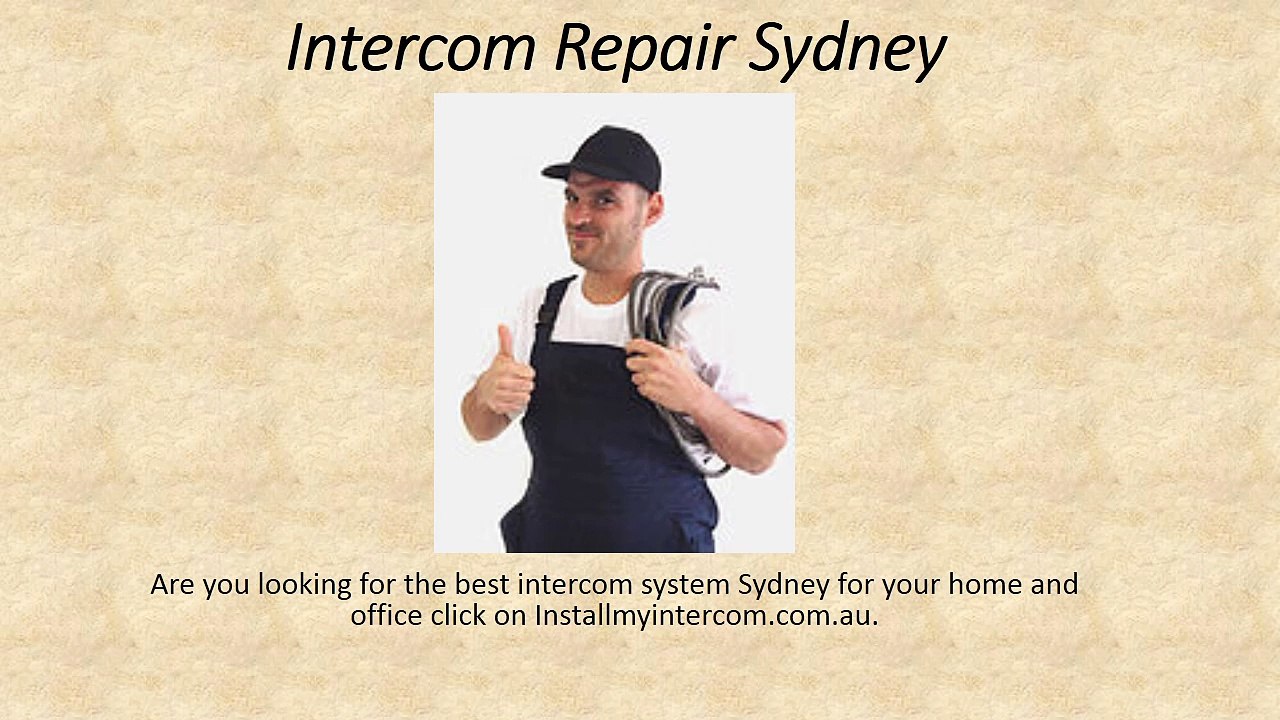 Intercom Repair Sydney