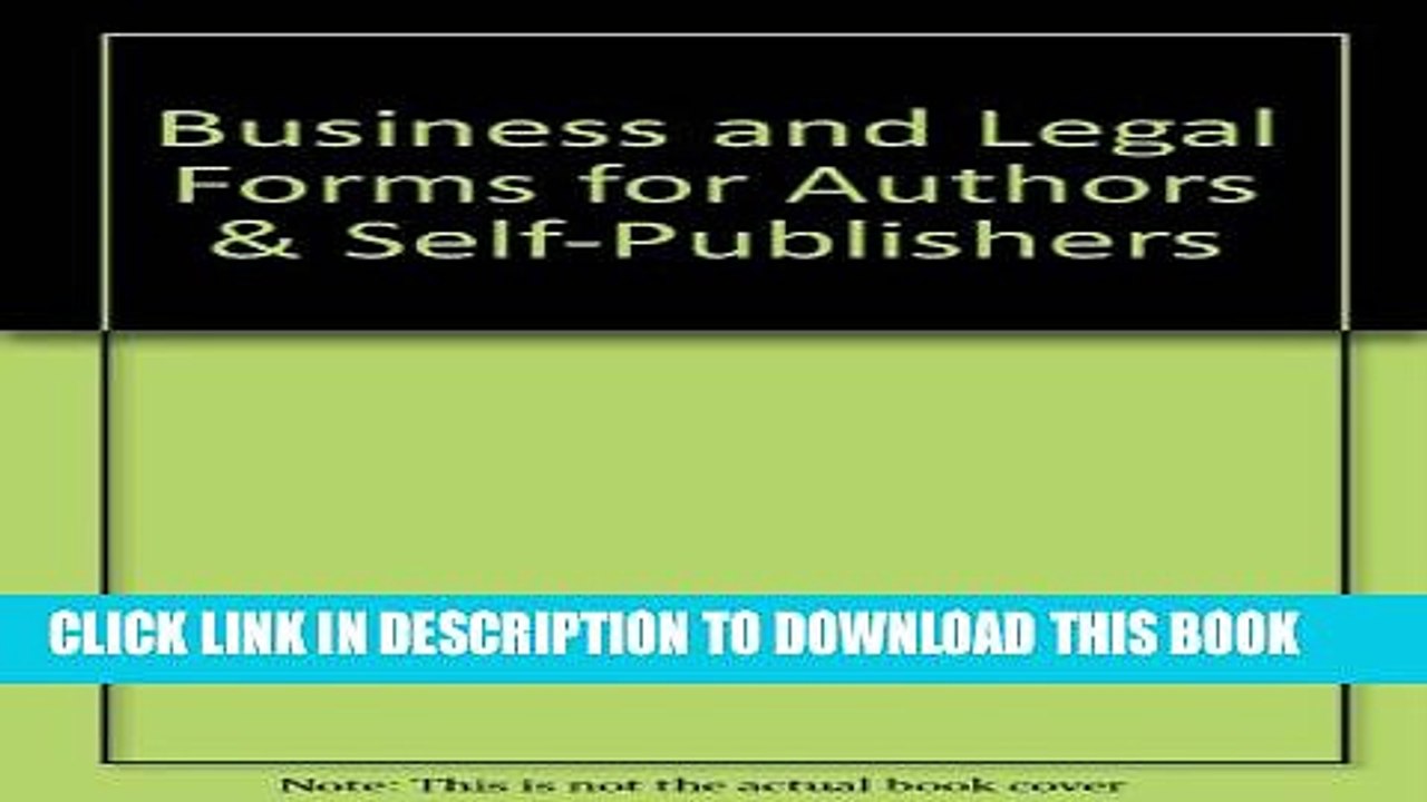 [PDF] Business and Legal Forms for Authors   Self-Publishers Popular Colection