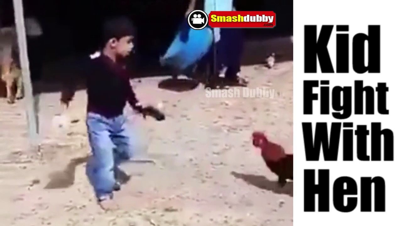 Funny Kid Fighting with Hen [HD] | Indian Funny Videos | Latest Comedy Compilation