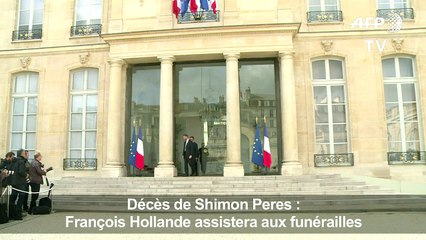 Décès Shimon Peres: François Hollande aux funérailles