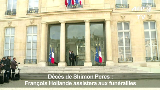 Décès Shimon Peres: François Hollande aux funérailles