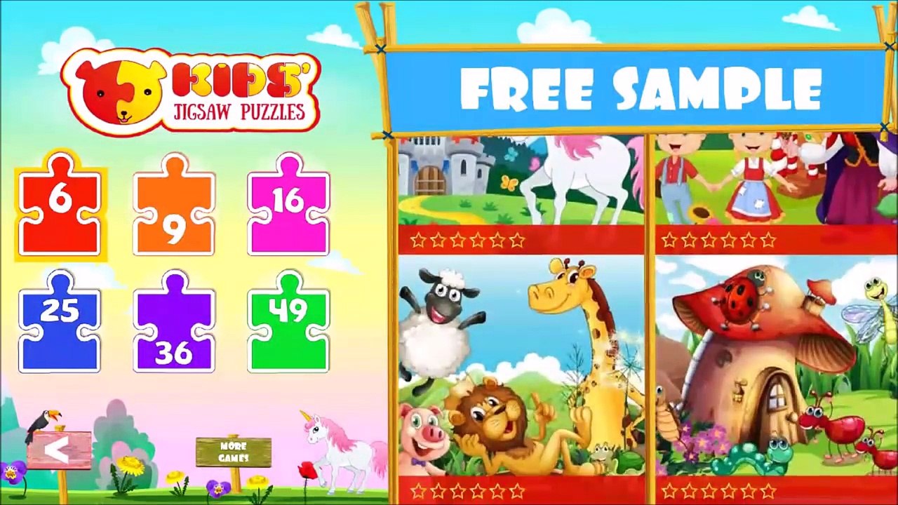 Puzzles for kids | Kids Jigsaw Puzzles | iOS iPhone iPad Android app